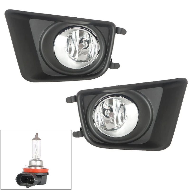 DURAFORCE Clear Fog Lights Bumper Driving Lamp+Switch+Bulbs For 2012-2015 Toyota Tacoma