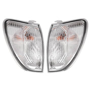 DURAFORCE Front Corner Lights Clear With Bulbs for Toyota Land Cruiser 1998-2004 Pair