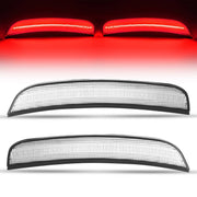 DURAFORCE Clear LED Rear Red Side Marker Lights Lamps for Chrysler 300 300C 300S 2015-2023