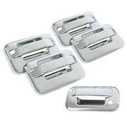 DURAFORCE Chrome Door Handle Tailgate Covers With Keypad for Ford F150 2004-2014 4 Door