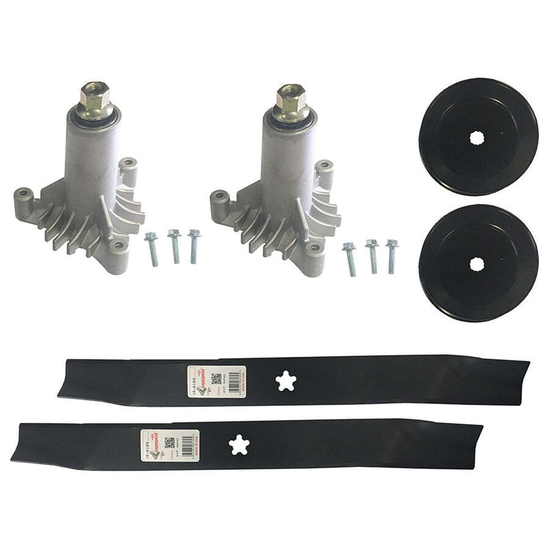 42 Inch Deck Rebuild Kit for Sears Craftsman LT1000 Spindles Blades Pulleys