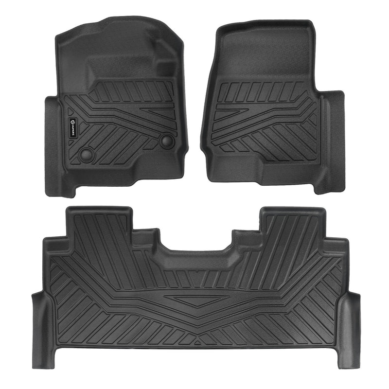 TPE Floor Mats for Ford F250 F350 F450 F550 2017-2026 Super Duty Crew Cab