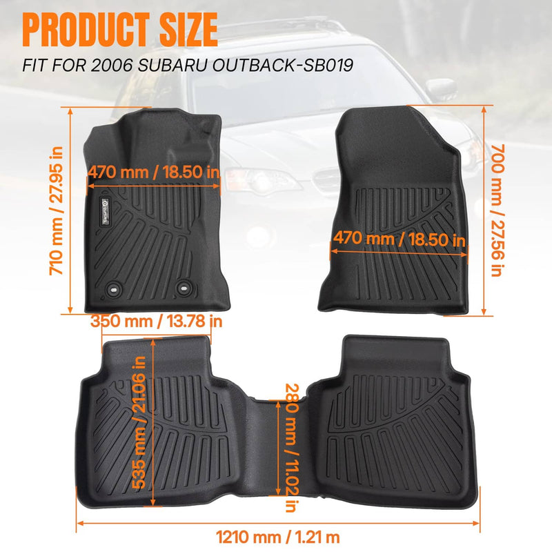 TPE Floor Mats Liners for Subaru Outback Premium Limited Touring Wilderness 2026