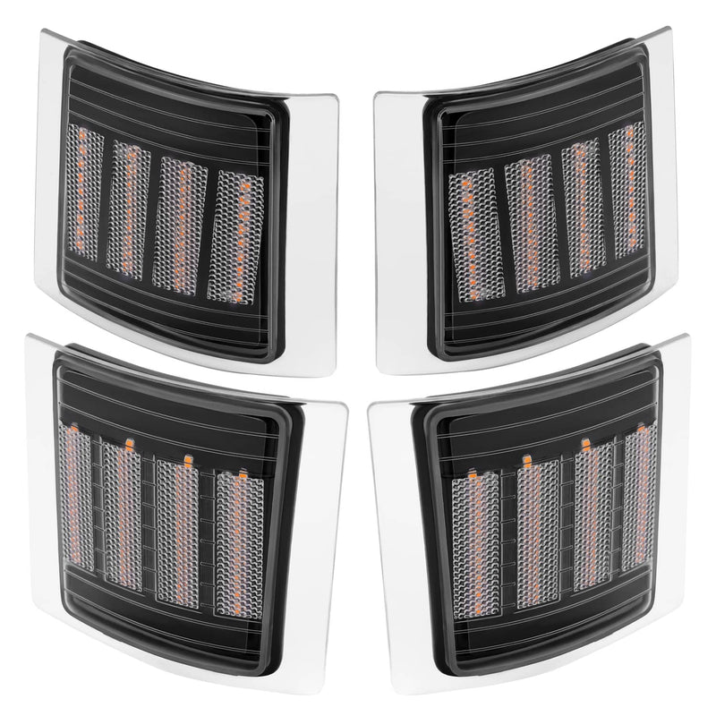 DURAFORCE Sequential Corner Side Marker Lights for Chevy C/K 1500 2500 3500 94-98 Set