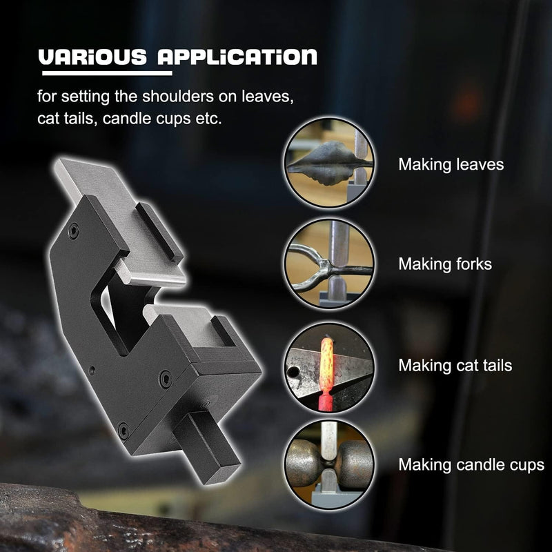 5Pcs Blacksmith G2 Guillotine Tool Slash Fullering Tool with Flat Dies