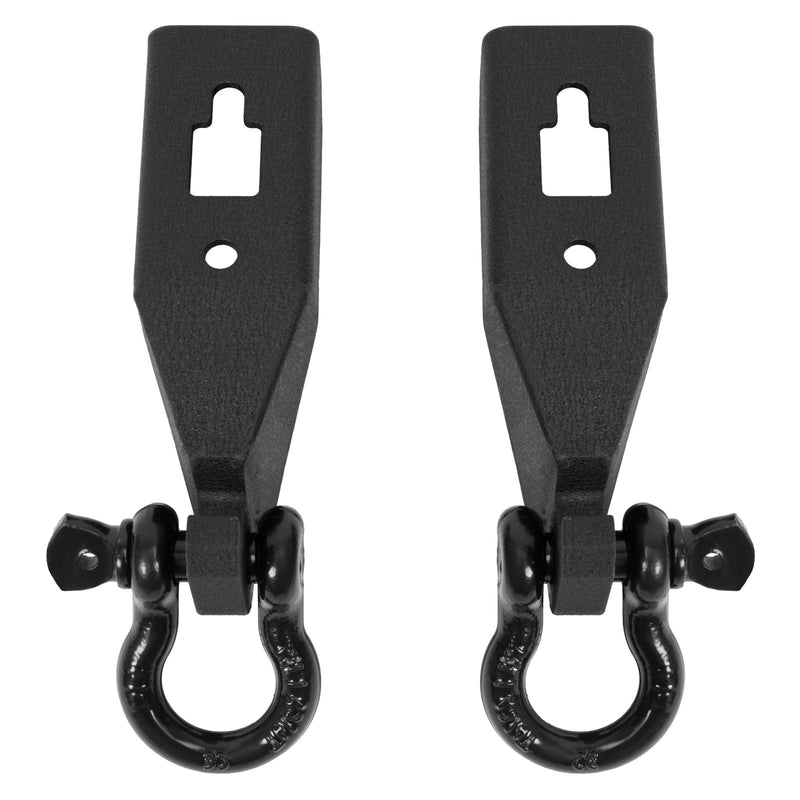 Front Tow Hook Shackle Mount Kit Hardware for Ford F150 F-150 2009-2023 2 Pieces