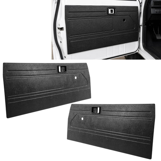 DURAFORCE Interior Door Panels for Toyota Pickup Truck 1984-1987 Center Section Black ABS
