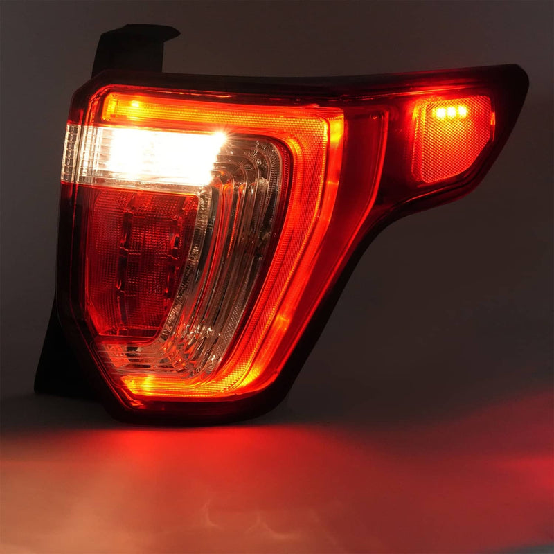 DURAFORCE LED Tail Light Brake Lamp Passenger Right Side for Ford Explorer 2016 2017-2019
