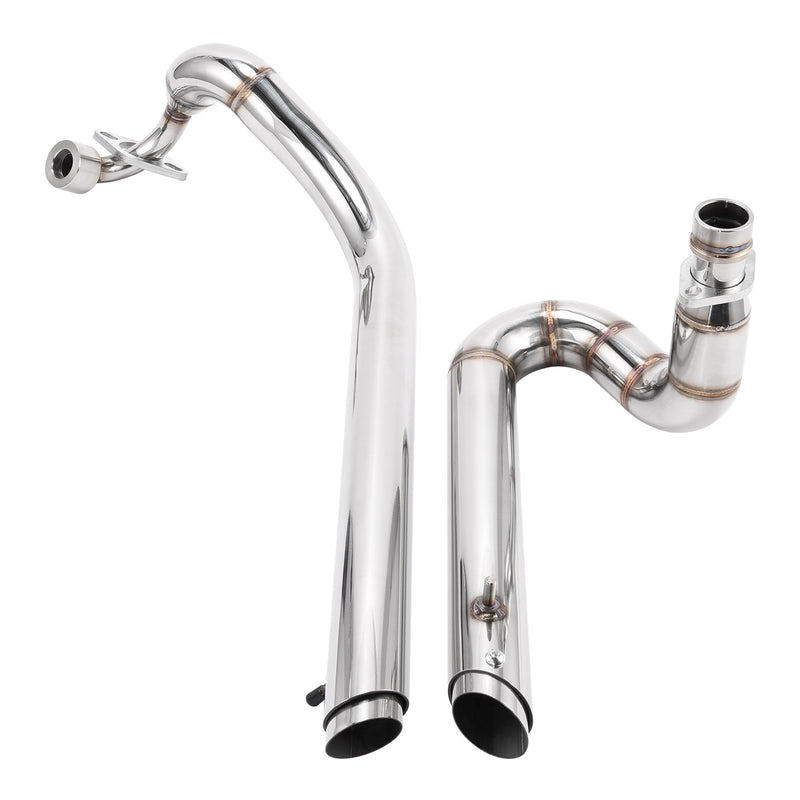 Chrome Exhaust Pipe System for Yamaha V Star 650 XVS650 Dragstar XVS400