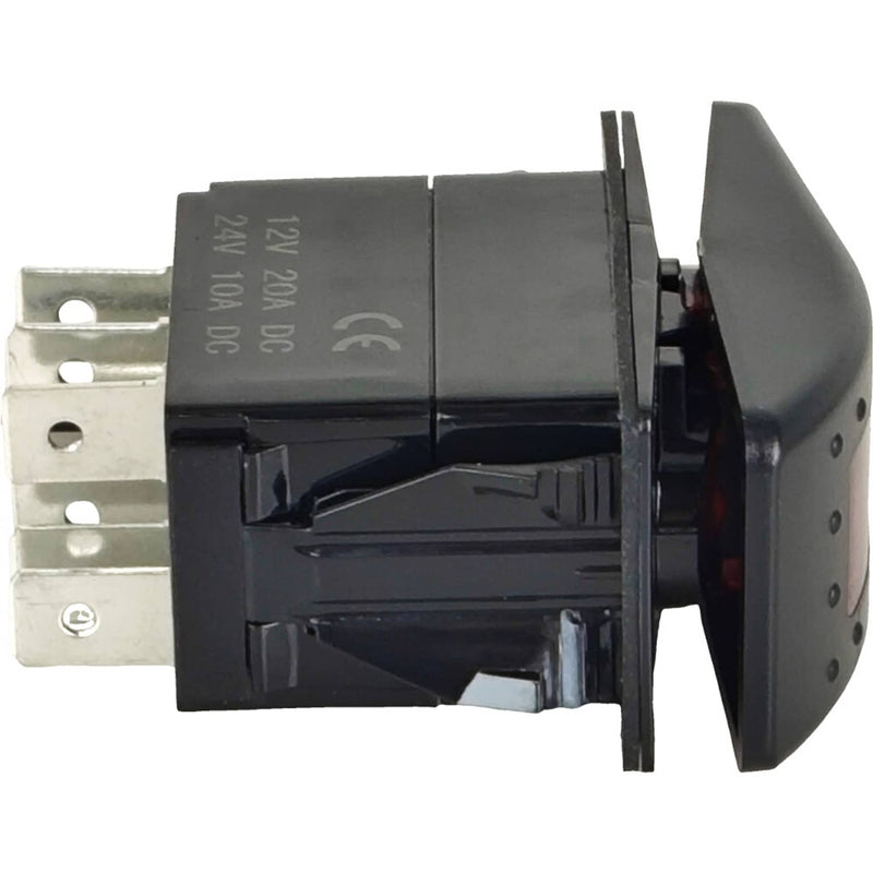 DURAFORCE SK2474102 Red Light Rocker Switch for Cleveland 12V 20A 24V 10A DC