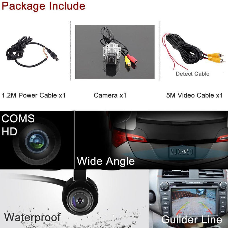 Car Backup Rear View Camera Reverse Parking for Mercedes-Benz C/E Class W204/212