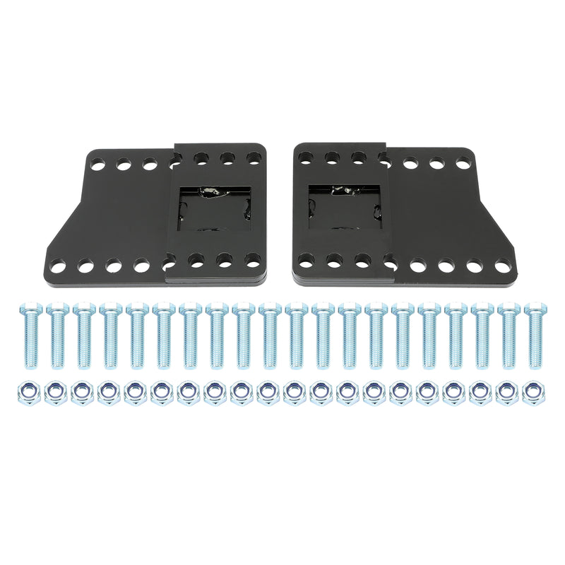 Universal Black Steel Snowplow Mount Drop Brackets Lift Extension Kit Part
