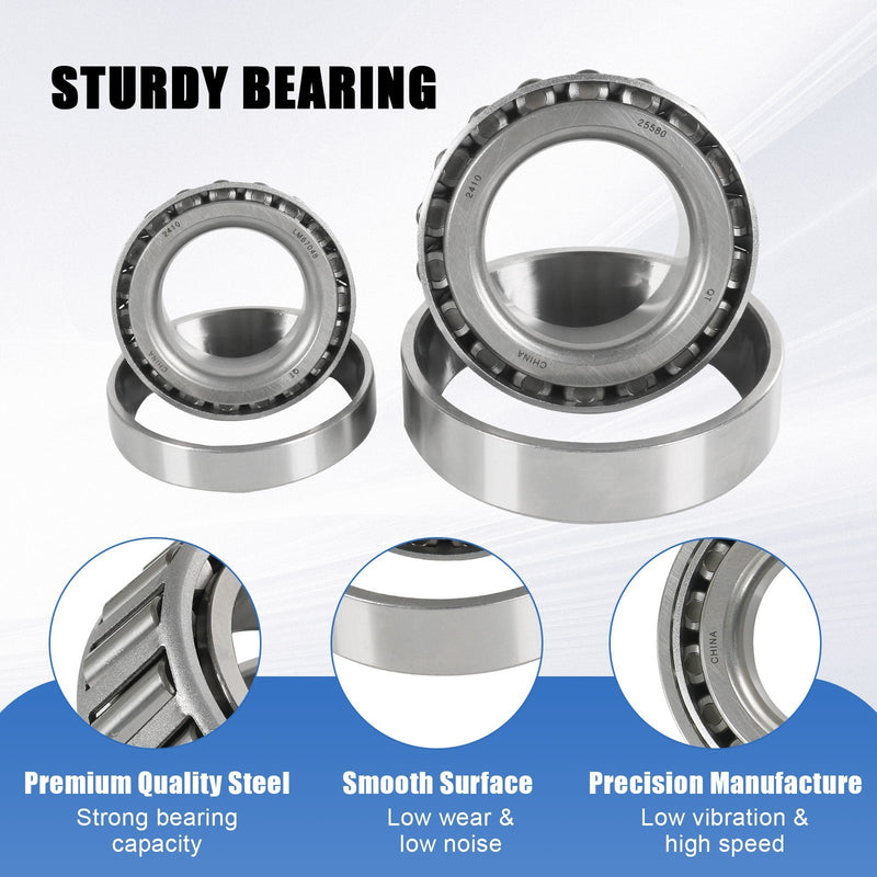 5200# Bearing Axle Kit 25580 LM67048 1.25" Trailer Wheel & Mobile Home