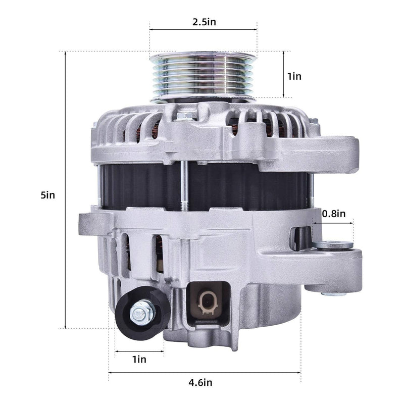 12V 95A CW Alternator for Honda Civic 1.8L 2012-2015 Acura ILX 2.0L