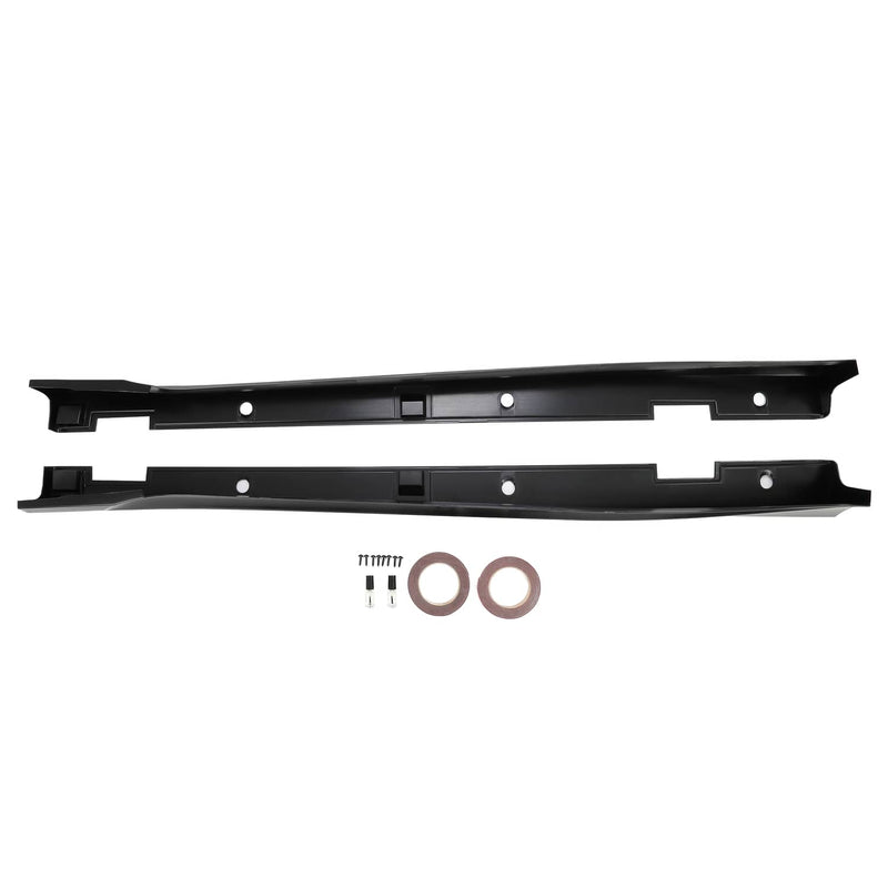 DURAFORCE Black Add-On Side Skirt Extensions for Honda Accord 2018-2022 JDM 4DR