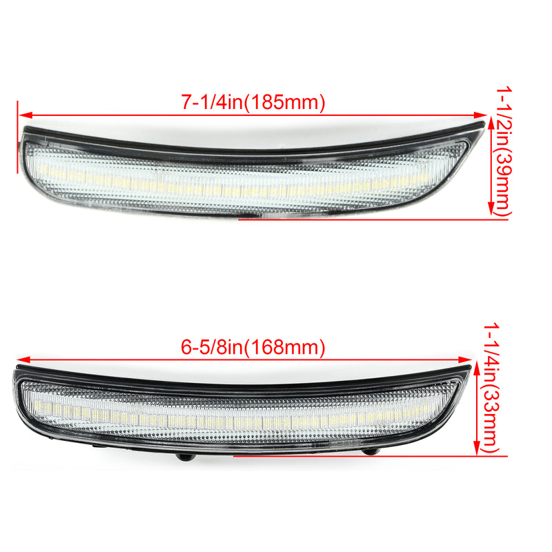 #68214405AA LED Fender Side Marker Light Lamps for Dodge Charger 2015-2022 Clear