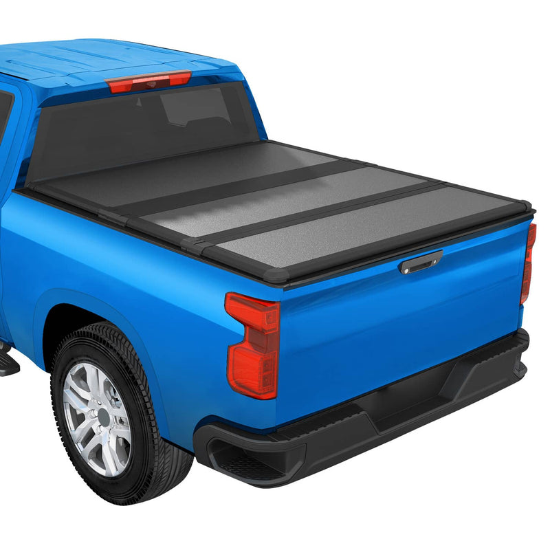 Hard Tri-Fold Tonneau Cover for Silverado Sierra 1500 2500HD 8 Ft Bed 1999-2014