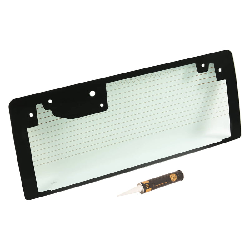 DURAFORCE Rear Back Heated Window Tempered Glass Light Green for Jeep Wrangler JK 2011-17