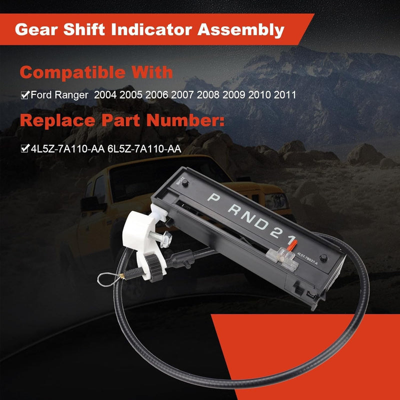 Gear Shift Indicator Selector Cable Clip NL5Z-7A110-A for 2004-2011 Ford Ranger