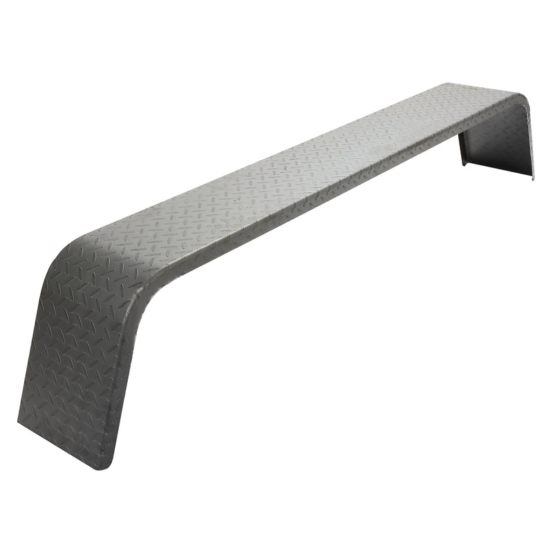 10-1/4"x72-7/8"x13" Steel Diamond Tread Plate Tandem Axle Trailer Fenders 2pcs