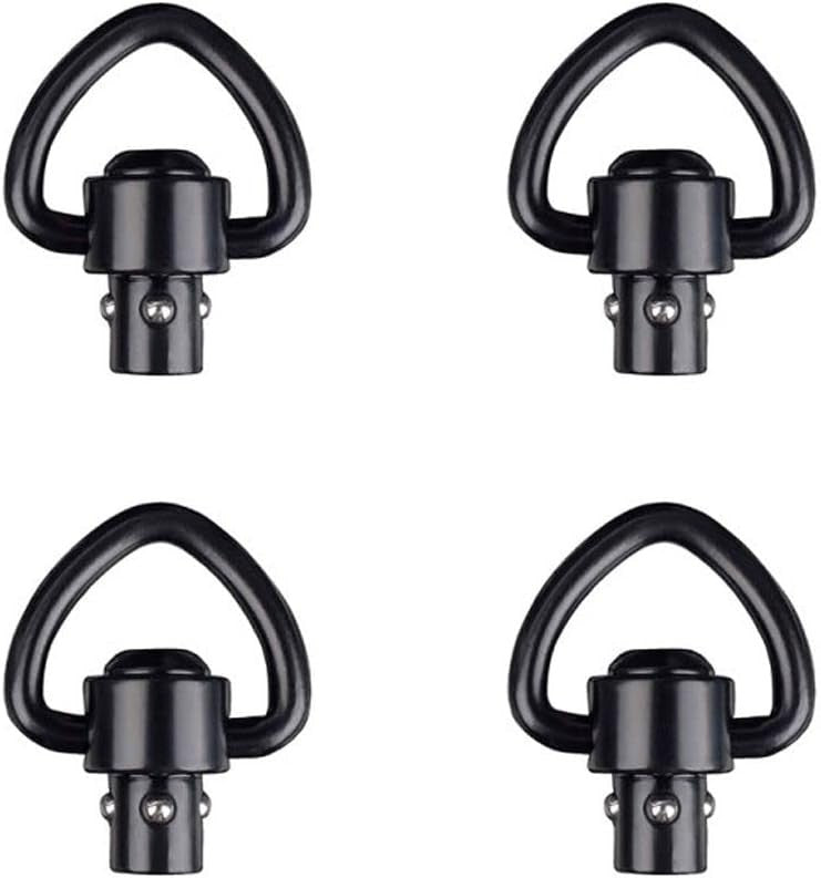 4PCS 1 Inch QD Sling Swivel with Heavy Duty Mount Quick Detach Push Button Attac
