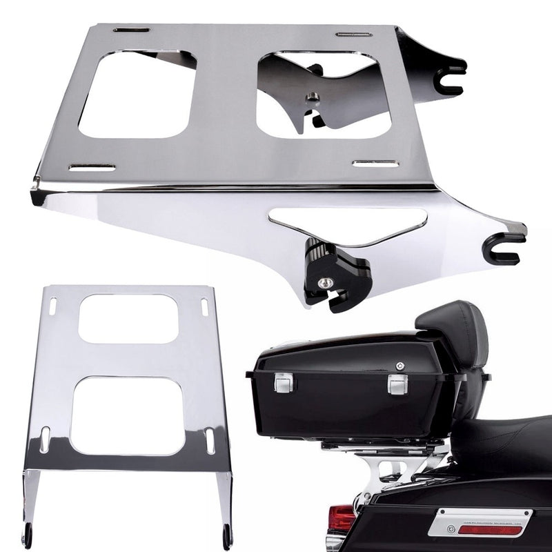 Two Up Luggage Trunk Mount Rack Bracket for Harley Touring Road Glide