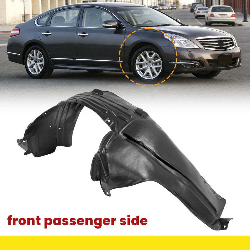 Front Right Inner Fender Liner Splash Shield for Nissan Maxima 2009-2014