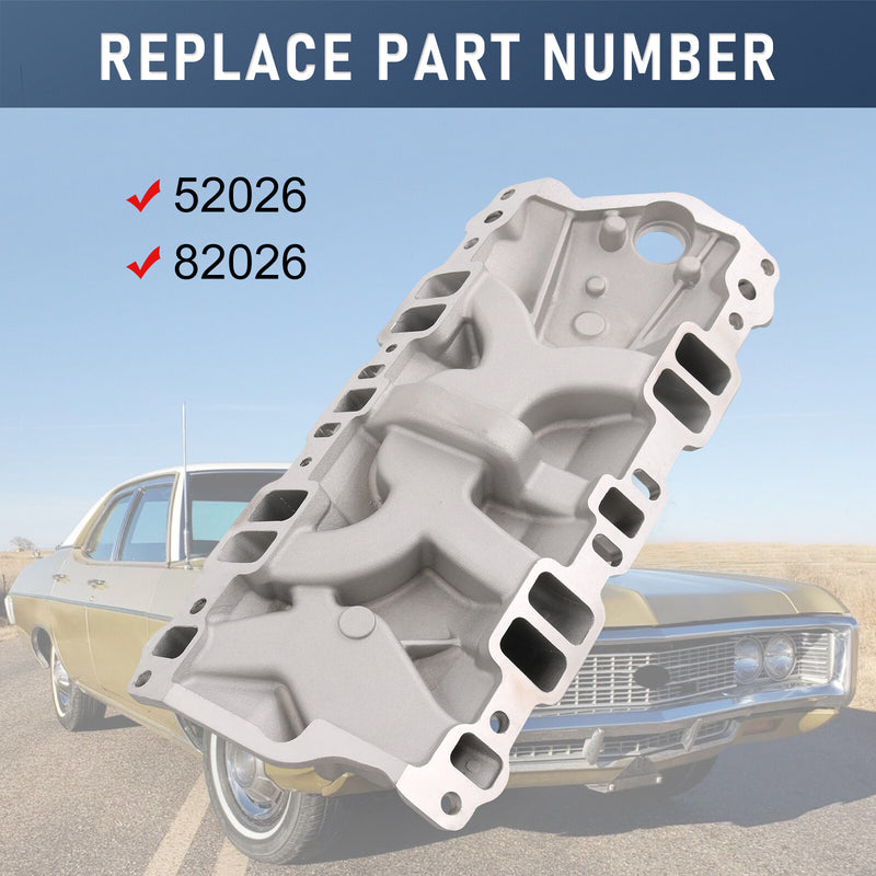 262-400 Dual Plane Front Intake Manifold for Small Block Chevy SBC 1955-1986