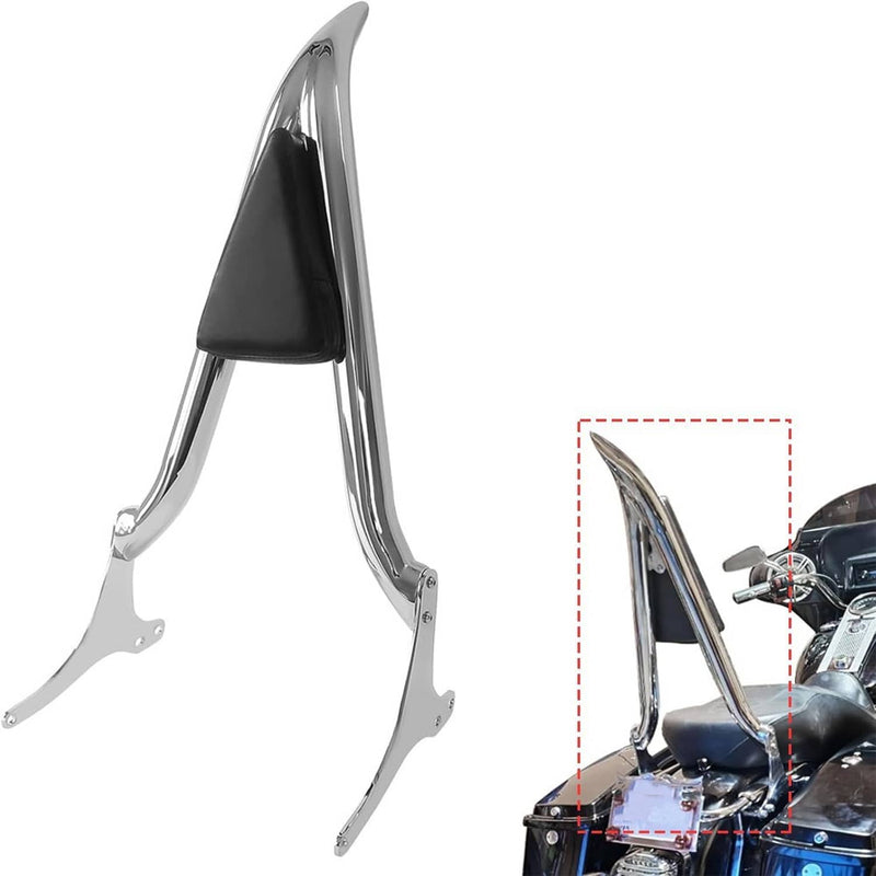 22'' Chrome Backrest Sissy Bar for Harley Road King Electra Glide 1997-2008