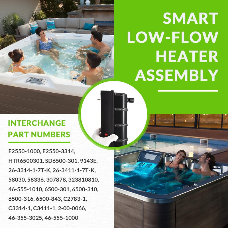 6500-310 Smart Low-Flow Heater Assembly for Sundance Jacuzzi Spa Hot Tub 5.5kW