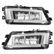 DURAFORCE Front Bumper Fog Lights Corner Lamp & Lower Grille for VW Passat 2012-2015 7PC