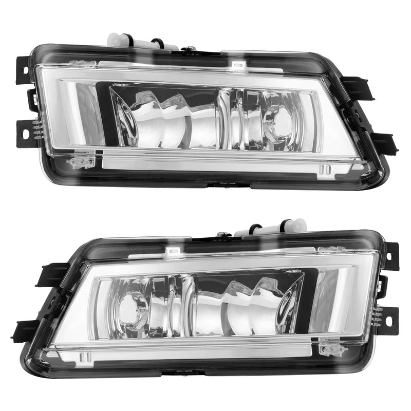 DURAFORCE Front Bumper Fog Lights Corner Lamp & Lower Grille for VW Passat 2012-2015 7PC