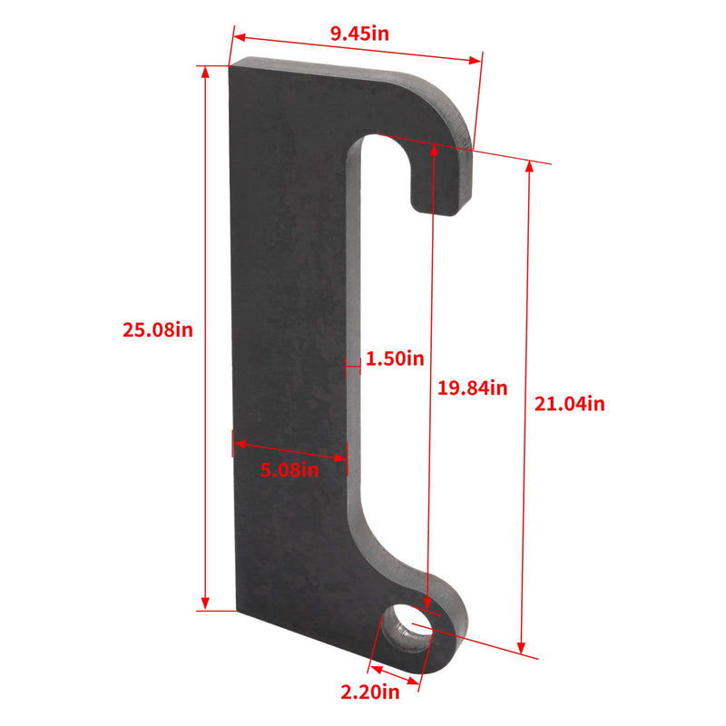 Blank Quick Attach Loader Mounts for Cat IT28 Steel 1 Pair
