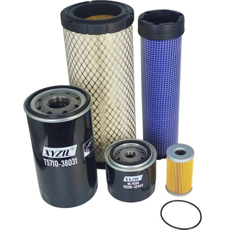DURAFORCE Air Fuel Oil Hydraulic Filter Set Replace 46489 33507 SL10113 P502161 P822768