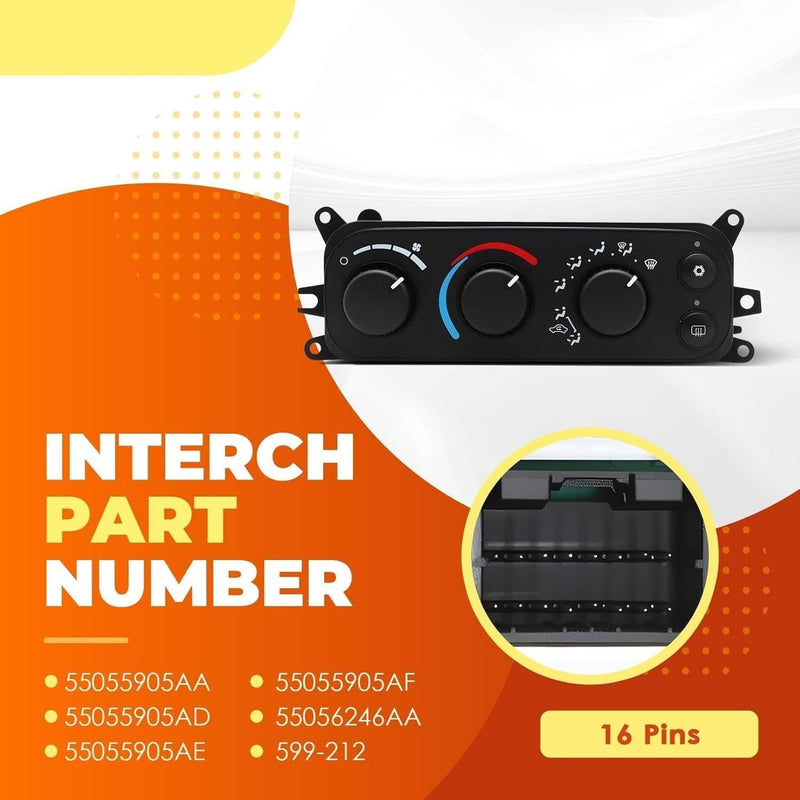 599-212 A/C Heater Climate Control Module for 2002-2005 Dodge Ram 1500 2500 3500