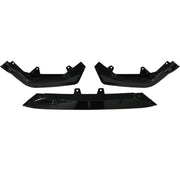 DURAFORCE Fit 2022-2024 Honda Civic LX EX Si Gloss Black Front Bumper Lip Splitter 3PCS