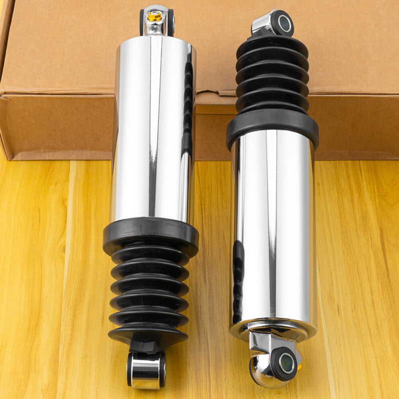 Road King FLHR Chrome Lowering 12" Air Shocks for Harley 1980-2017