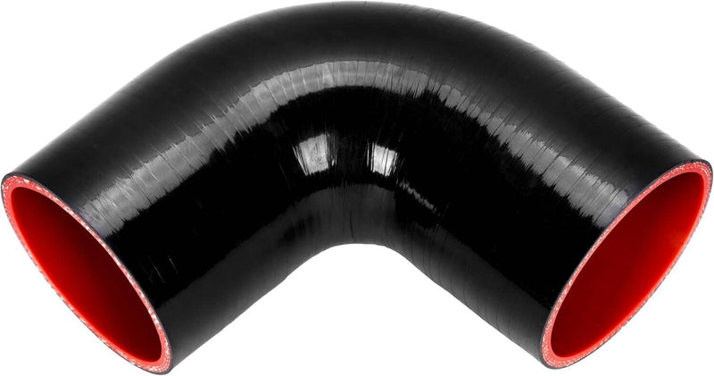 3" Polished Intercooler Piping Kit with U Pipe Black Silicone Coupler Clamp DIY
