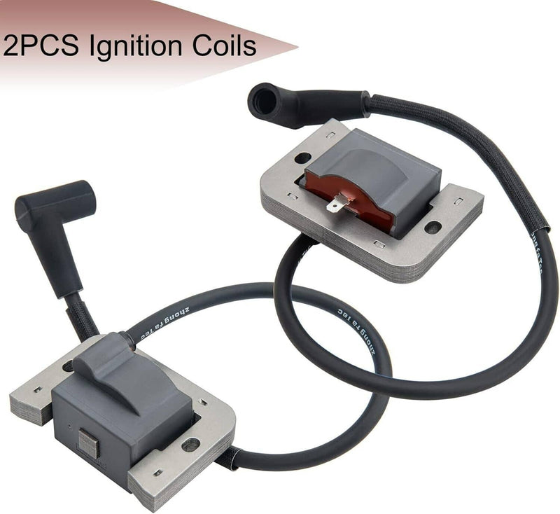 24 584 01-S Ignition Coils with Spark Plugs for Kohler CH25 CV730 CH740