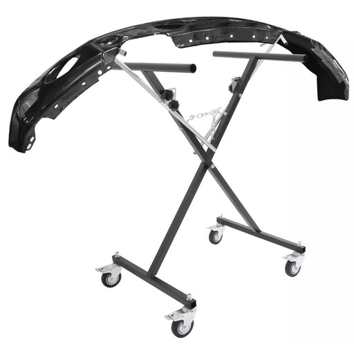 DURAFORCE Adjustable Folding Auto Body Bumper Stand Mobile Storage Rack Parts Carts