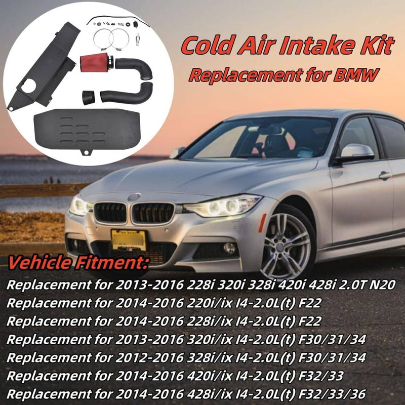 Cold Air Intake Pipe System Kit for BMW F30 228i 320i 328i 420i 428i 2.0T 12-16