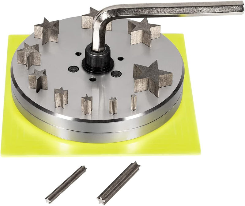 Disc Cutter 5mm to 31mm With 10 Punches for Star Shapes Stamping Blanks