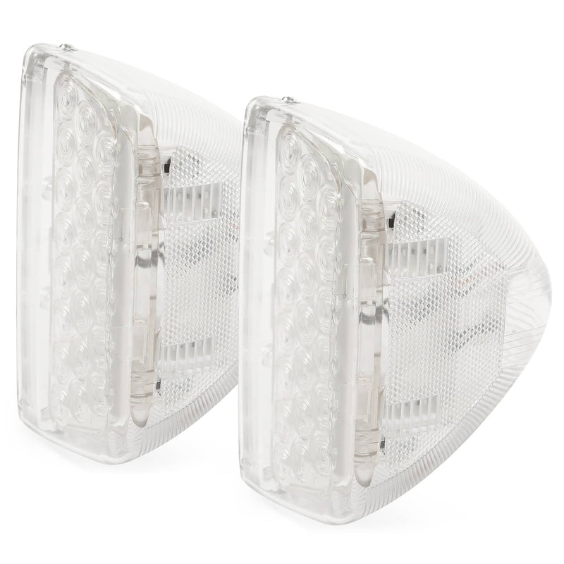 DURAFORCE 31 LED Turn Signal Lights Amber Clear Lens RH LH for Peterbilt 379 359 Pair