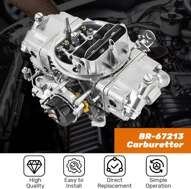 750 CFM Double Pumper 4 Barrel Carburetor E-Choke for Holley Quickfuel Brawler