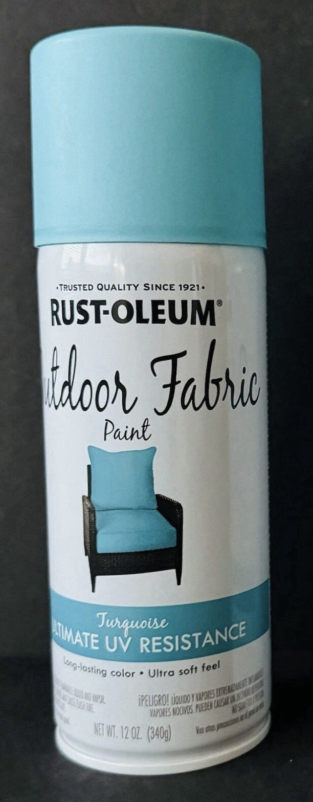 358842 Outdoor Fabric Paint Turquoise for Rust Oleum 12 Ounce