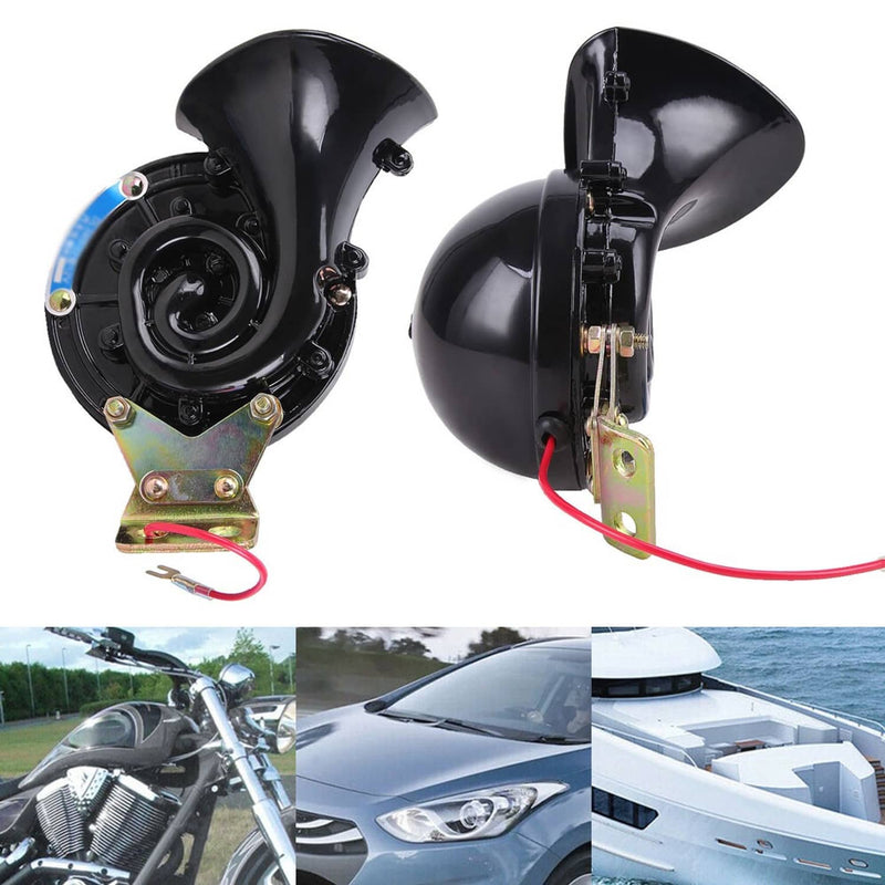 2pcs Super Loud Electric Car Snail Air Horn for Truck Boat Motorcycle Van