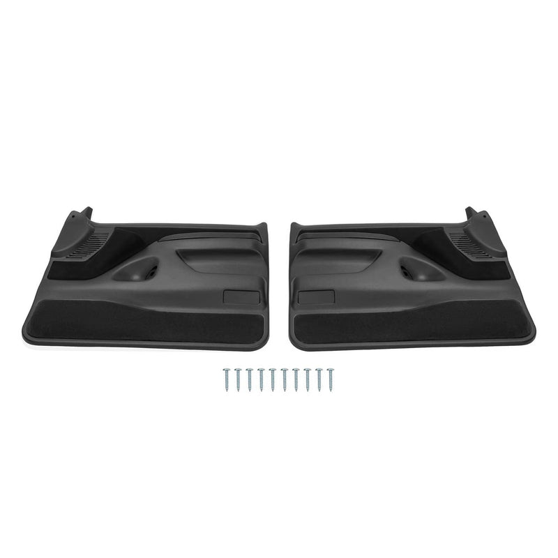 DURAFORCE Inner Door Panels for Ford F150 F250 F350 1992-97 Bronco 1992-96 Black Pair