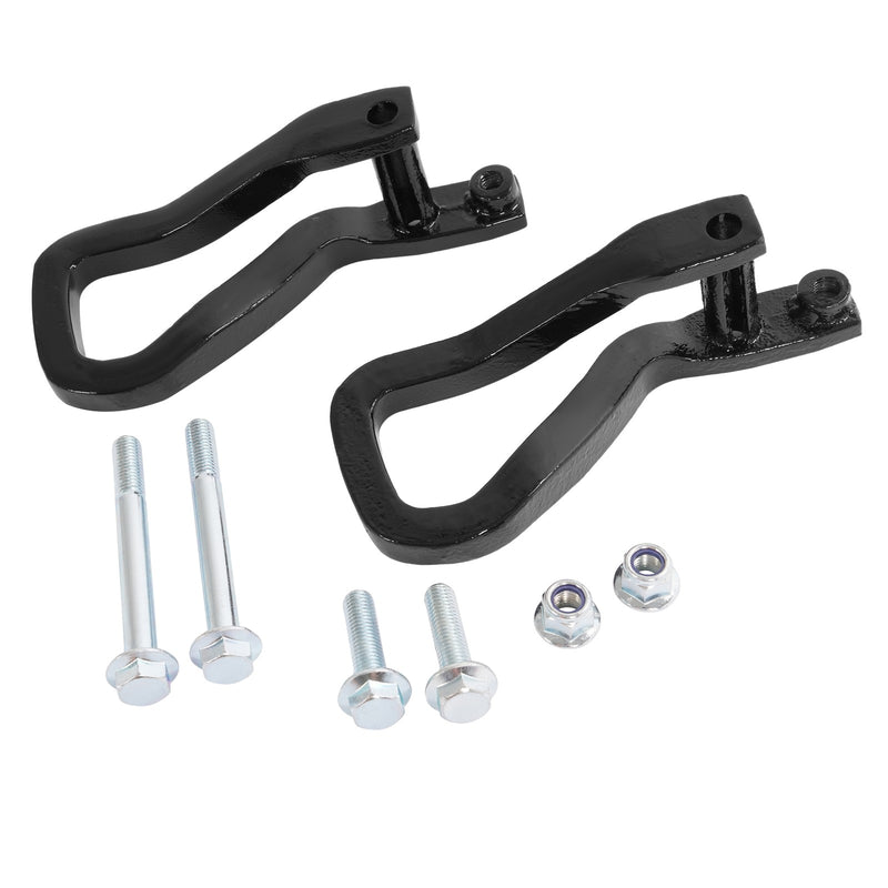 Heavy Duty Front Car Tow Hooks With Bolts for GMC Sierra 1500 2019-2026 Black