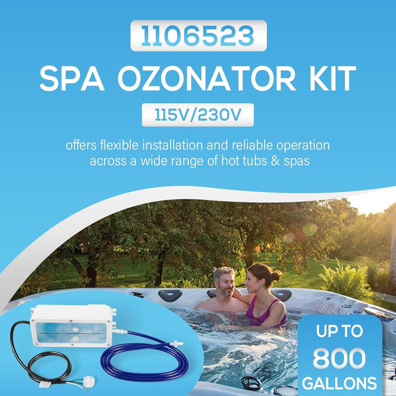 1106523 EUV3 Spa Ozonator Kit 4-Pin AMP for Hot Tubs Spas Up to 800 Gallons