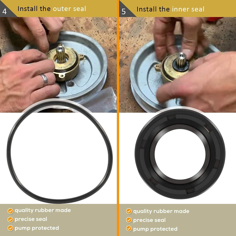Raw Sea Water Pump Repair Rebuild Kit for Volvo Penta 5.0Gi 5.0GL 5.0GXi 5.0OSi